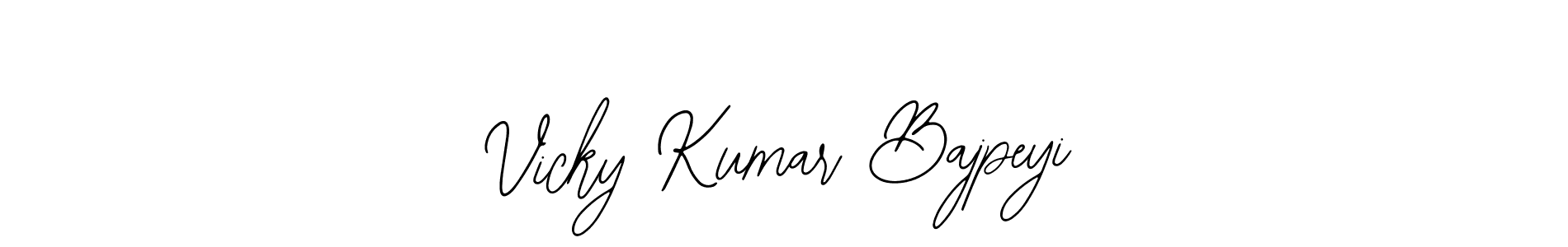 Make a beautiful signature design for name Vicky Kumar Bajpeyi. Use this online signature maker to create a handwritten signature for free. Vicky Kumar Bajpeyi signature style 12 images and pictures png