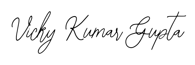 Transform the name Vicky Kumar Gupta into a signature masterpiece using Bearetta-2O07w font. Ideal for photographers, artists, and creators looking for watermarks. Vicky Kumar Gupta signature style 12 images and pictures png