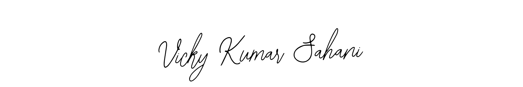 Use a signature maker to create a handwritten signature online. With this signature software, you can design (Bearetta-2O07w) your own signature for name Vicky Kumar Sahani. Vicky Kumar Sahani signature style 12 images and pictures png