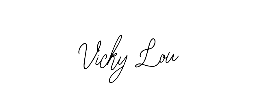 Similarly Bearetta-2O07w is the best handwritten signature design. Signature creator online .You can use it as an online autograph creator for name Vicky Lou. Vicky Lou signature style 12 images and pictures png