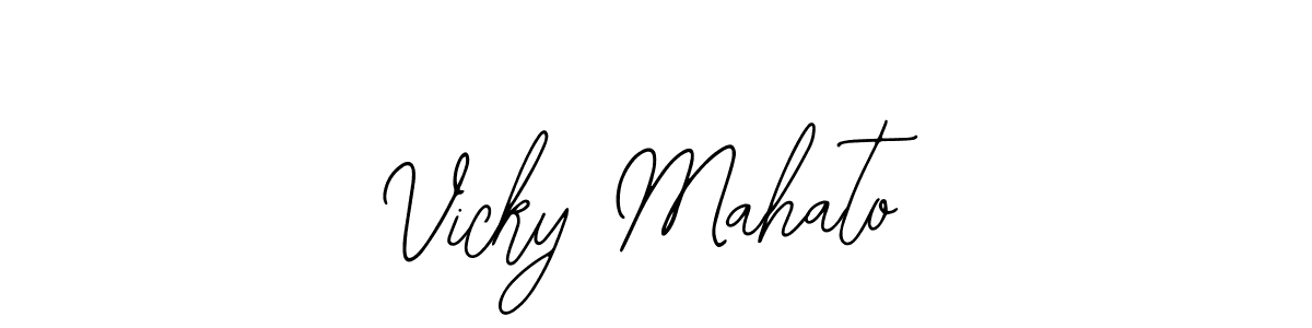 Create a beautiful signature design for name Vicky Mahato. With this signature (Bearetta-2O07w) fonts, you can make a handwritten signature for free. Vicky Mahato signature style 12 images and pictures png