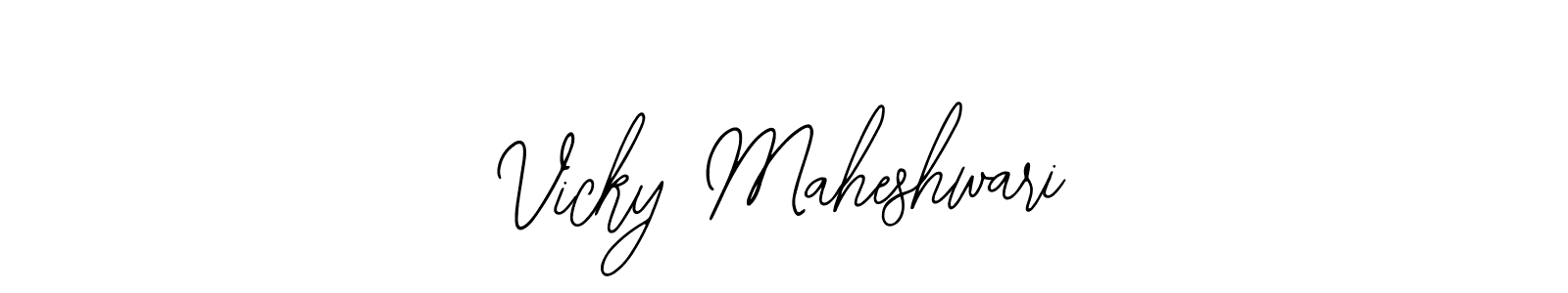 Vicky Maheshwari stylish signature style. Best Handwritten Sign (Bearetta-2O07w) for my name. Handwritten Signature Collection Ideas for my name Vicky Maheshwari. Vicky Maheshwari signature style 12 images and pictures png