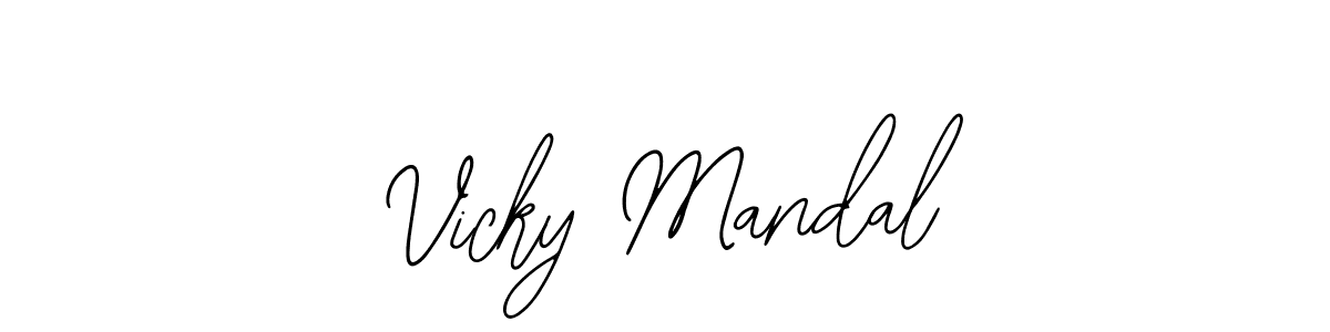 It looks lik you need a new signature style for name Vicky Mandal. Design unique handwritten (Bearetta-2O07w) signature with our free signature maker in just a few clicks. Vicky Mandal signature style 12 images and pictures png