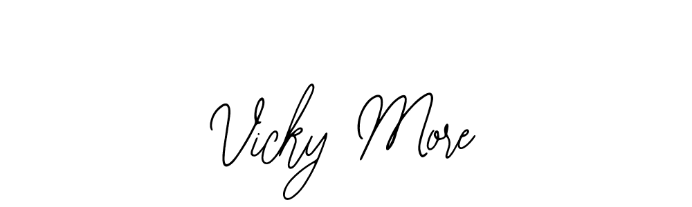 This is the best signature style for the Vicky More name. Also you like these signature font (Bearetta-2O07w). Mix name signature. Vicky More signature style 12 images and pictures png