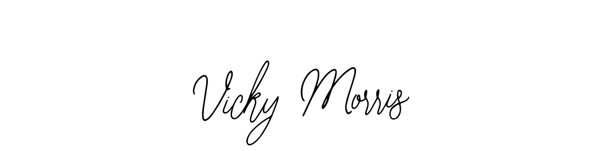 The best way (Bearetta-2O07w) to make a short signature is to pick only two or three words in your name. The name Vicky Morris include a total of six letters. For converting this name. Vicky Morris signature style 12 images and pictures png