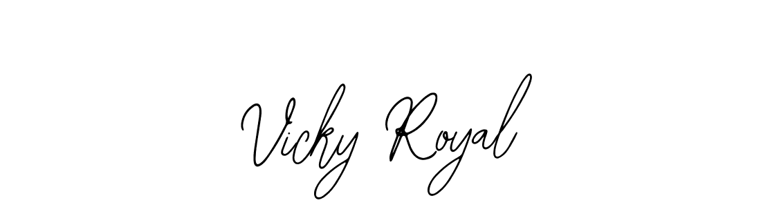 Create a beautiful signature design for name Vicky Royal. With this signature (Bearetta-2O07w) fonts, you can make a handwritten signature for free. Vicky Royal signature style 12 images and pictures png
