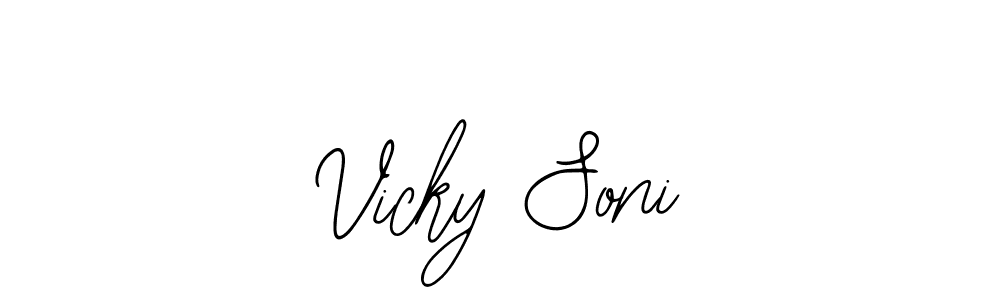 Vicky Soni stylish signature style. Best Handwritten Sign (Bearetta-2O07w) for my name. Handwritten Signature Collection Ideas for my name Vicky Soni. Vicky Soni signature style 12 images and pictures png