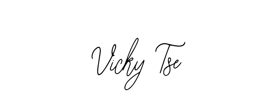 Use a signature maker to create a handwritten signature online. With this signature software, you can design (Bearetta-2O07w) your own signature for name Vicky Tse. Vicky Tse signature style 12 images and pictures png