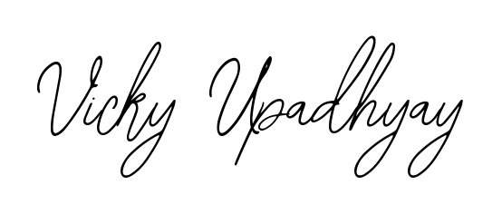 Practice writing Vicky Upadhyay with the flow of Bearetta-2O07w lettering. A fantastic source of inspiration for developing your personal signature style. Vicky Upadhyay signature style 12 images and pictures png