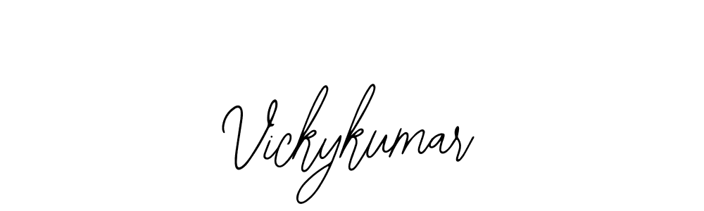 How to make Vickykumar signature? Bearetta-2O07w is a professional autograph style. Create handwritten signature for Vickykumar name. Vickykumar signature style 12 images and pictures png