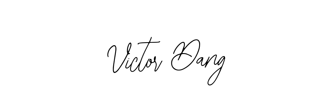 How to make Victor Dang name signature. Use Bearetta-2O07w style for creating short signs online. This is the latest handwritten sign. Victor Dang signature style 12 images and pictures png