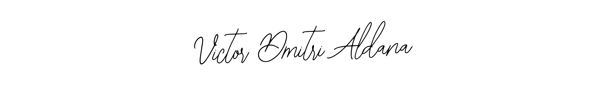 You should practise on your own different ways (Bearetta-2O07w) to write your name (Victor Dmitri Aldana) in signature. don't let someone else do it for you. Victor Dmitri Aldana signature style 12 images and pictures png