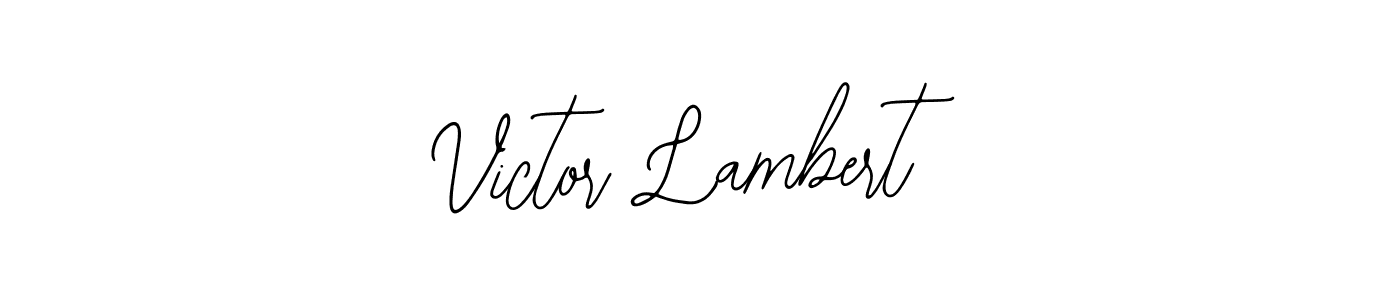 Design your own signature with our free online signature maker. With this signature software, you can create a handwritten (Bearetta-2O07w) signature for name Victor Lambert. Victor Lambert signature style 12 images and pictures png