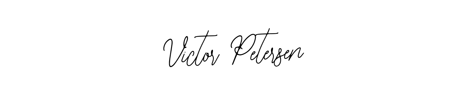 How to make Victor Petersen name signature. Use Bearetta-2O07w style for creating short signs online. This is the latest handwritten sign. Victor Petersen signature style 12 images and pictures png