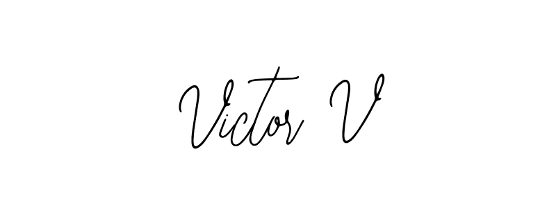 Use a signature maker to create a handwritten signature online. With this signature software, you can design (Bearetta-2O07w) your own signature for name Victor V. Victor V signature style 12 images and pictures png