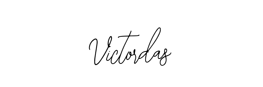 You should practise on your own different ways (Bearetta-2O07w) to write your name (Victordas) in signature. don't let someone else do it for you. Victordas signature style 12 images and pictures png