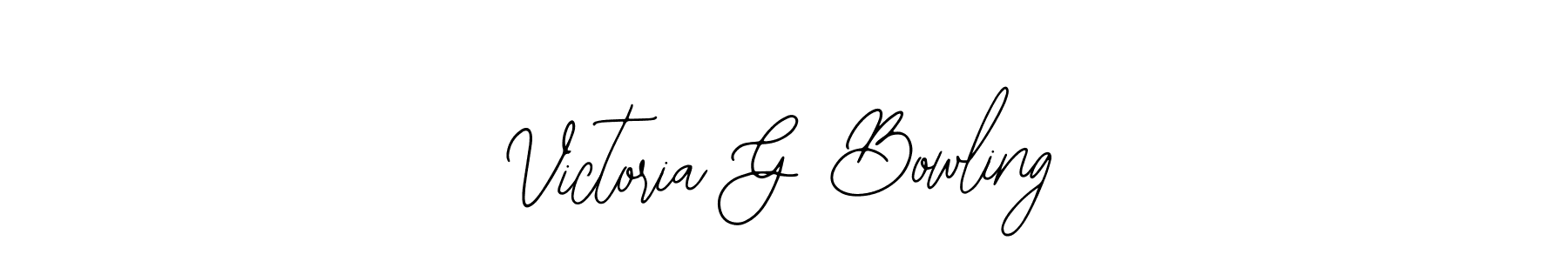 if you are searching for the best signature style for your name Victoria G Bowling. so please give up your signature search. here we have designed multiple signature styles  using Bearetta-2O07w. Victoria G Bowling signature style 12 images and pictures png