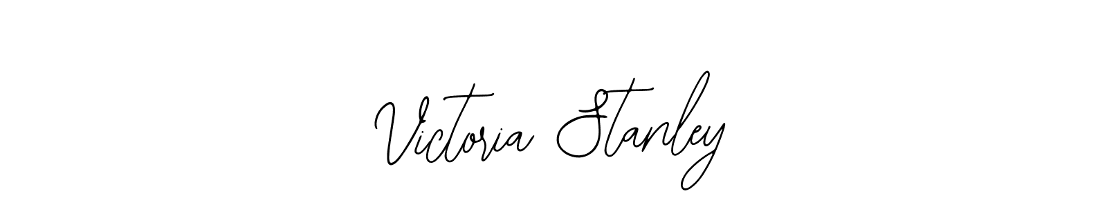 How to make Victoria Stanley name signature. Use Bearetta-2O07w style for creating short signs online. This is the latest handwritten sign. Victoria Stanley signature style 12 images and pictures png