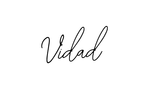 How to make Vidad name signature. Use Bearetta-2O07w style for creating short signs online. This is the latest handwritten sign. Vidad signature style 12 images and pictures png