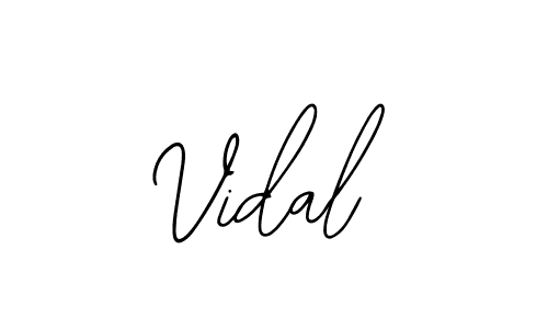 Vidal stylish signature style. Best Handwritten Sign (Bearetta-2O07w) for my name. Handwritten Signature Collection Ideas for my name Vidal. Vidal signature style 12 images and pictures png