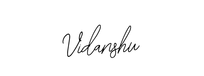 Also we have Vidanshu name is the best signature style. Create professional handwritten signature collection using Bearetta-2O07w autograph style. Vidanshu signature style 12 images and pictures png