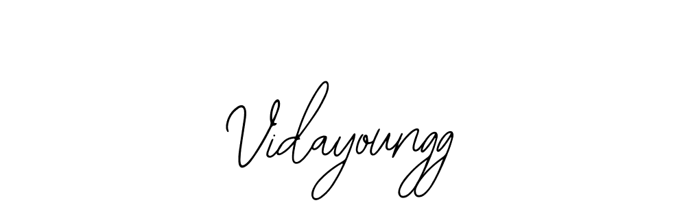 Vidayoungg stylish signature style. Best Handwritten Sign (Bearetta-2O07w) for my name. Handwritten Signature Collection Ideas for my name Vidayoungg. Vidayoungg signature style 12 images and pictures png