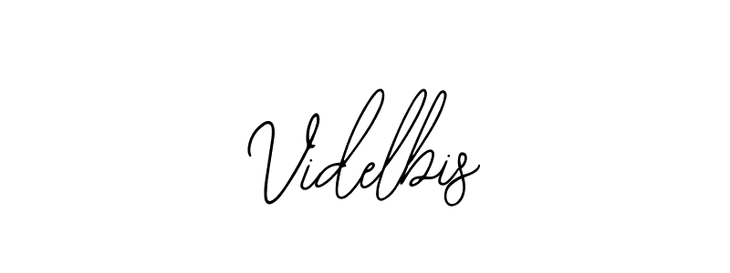 You should practise on your own different ways (Bearetta-2O07w) to write your name (Videlbis) in signature. don't let someone else do it for you. Videlbis signature style 12 images and pictures png
