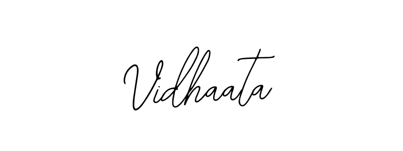 Use a signature maker to create a handwritten signature online. With this signature software, you can design (Bearetta-2O07w) your own signature for name Vidhaata. Vidhaata signature style 12 images and pictures png