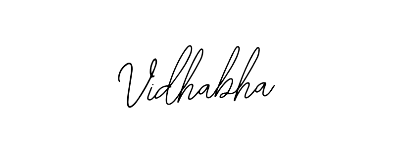 Also we have Vidhabha name is the best signature style. Create professional handwritten signature collection using Bearetta-2O07w autograph style. Vidhabha signature style 12 images and pictures png