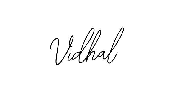 Design your own signature with our free online signature maker. With this signature software, you can create a handwritten (Bearetta-2O07w) signature for name Vidhal. Vidhal signature style 12 images and pictures png