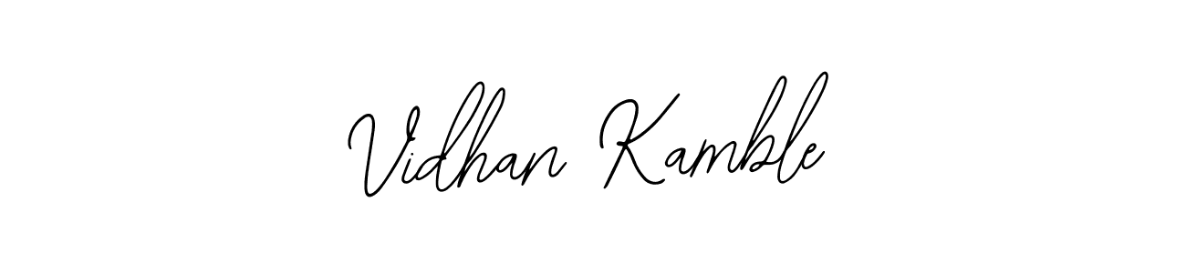 How to make Vidhan Kamble name signature. Use Bearetta-2O07w style for creating short signs online. This is the latest handwritten sign. Vidhan Kamble signature style 12 images and pictures png