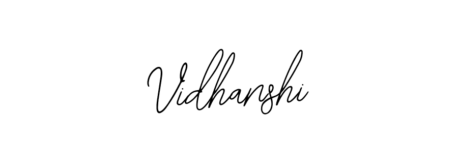 You should practise on your own different ways (Bearetta-2O07w) to write your name (Vidhanshi) in signature. don't let someone else do it for you. Vidhanshi signature style 12 images and pictures png