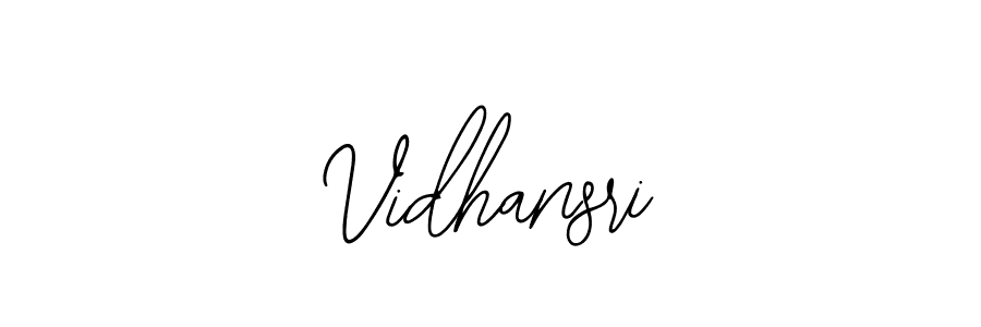 Design your own signature with our free online signature maker. With this signature software, you can create a handwritten (Bearetta-2O07w) signature for name Vidhansri. Vidhansri signature style 12 images and pictures png