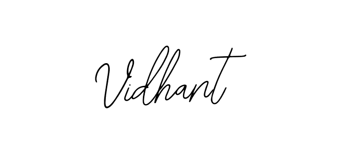 Also we have Vidhant name is the best signature style. Create professional handwritten signature collection using Bearetta-2O07w autograph style. Vidhant signature style 12 images and pictures png