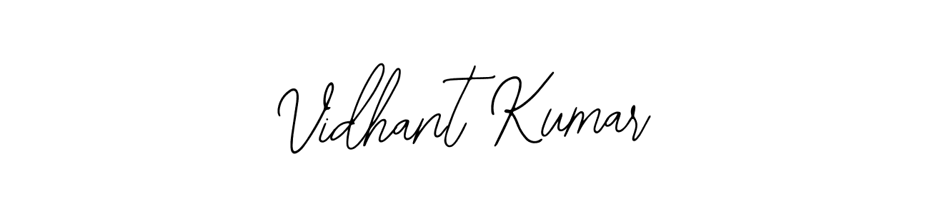 The best way (Bearetta-2O07w) to make a short signature is to pick only two or three words in your name. The name Vidhant Kumar include a total of six letters. For converting this name. Vidhant Kumar signature style 12 images and pictures png