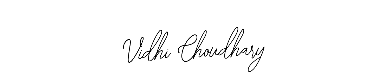 Design your own signature with our free online signature maker. With this signature software, you can create a handwritten (Bearetta-2O07w) signature for name Vidhi Choudhary. Vidhi Choudhary signature style 12 images and pictures png