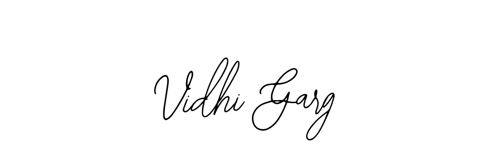 Design your own signature with our free online signature maker. With this signature software, you can create a handwritten (Bearetta-2O07w) signature for name Vidhi Garg. Vidhi Garg signature style 12 images and pictures png