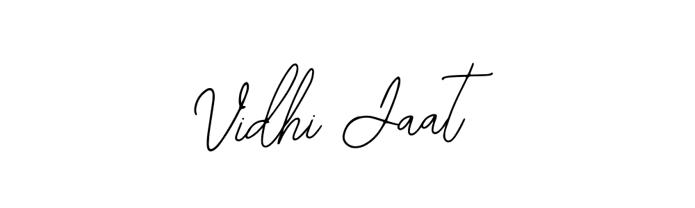 How to make Vidhi Jaat name signature. Use Bearetta-2O07w style for creating short signs online. This is the latest handwritten sign. Vidhi Jaat signature style 12 images and pictures png