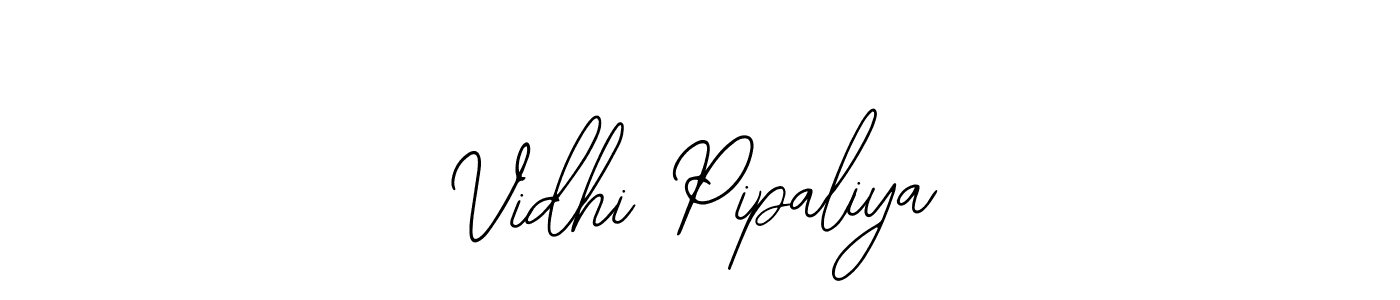 if you are searching for the best signature style for your name Vidhi Pipaliya. so please give up your signature search. here we have designed multiple signature styles  using Bearetta-2O07w. Vidhi Pipaliya signature style 12 images and pictures png