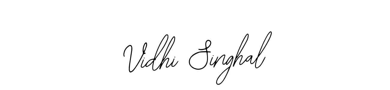 Bearetta-2O07w is a professional signature style that is perfect for those who want to add a touch of class to their signature. It is also a great choice for those who want to make their signature more unique. Get Vidhi Singhal name to fancy signature for free. Vidhi Singhal signature style 12 images and pictures png