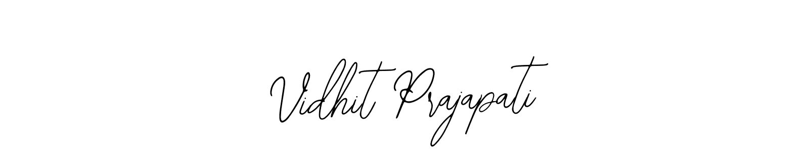 Also we have Vidhit Prajapati name is the best signature style. Create professional handwritten signature collection using Bearetta-2O07w autograph style. Vidhit Prajapati signature style 12 images and pictures png
