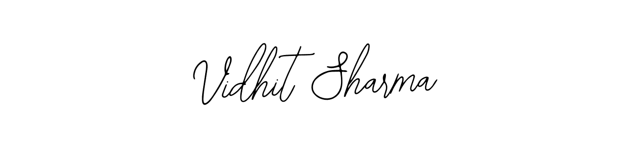 Use a signature maker to create a handwritten signature online. With this signature software, you can design (Bearetta-2O07w) your own signature for name Vidhit Sharma. Vidhit Sharma signature style 12 images and pictures png