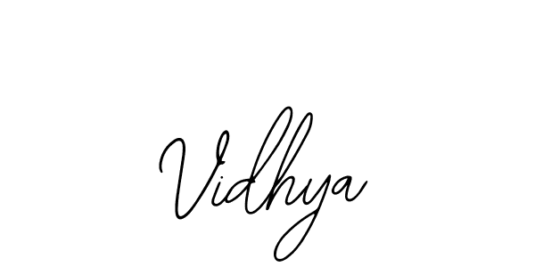 You should practise on your own different ways (Bearetta-2O07w) to write your name (Vidhya) in signature. don't let someone else do it for you. Vidhya signature style 12 images and pictures png