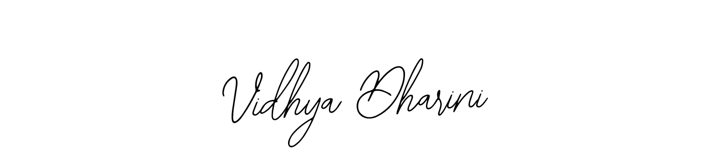 You should practise on your own different ways (Bearetta-2O07w) to write your name (Vidhya Dharini) in signature. don't let someone else do it for you. Vidhya Dharini signature style 12 images and pictures png