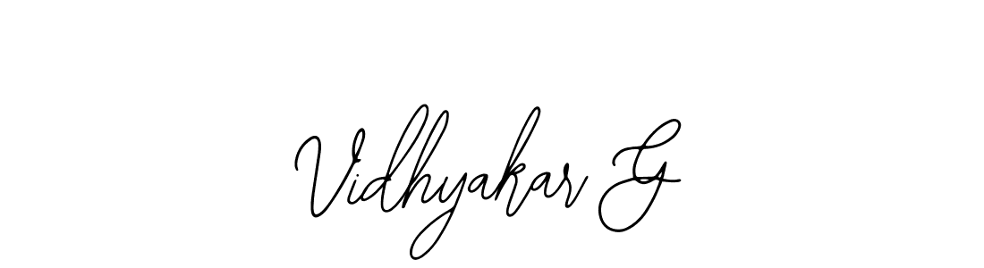 Vidhyakar G stylish signature style. Best Handwritten Sign (Bearetta-2O07w) for my name. Handwritten Signature Collection Ideas for my name Vidhyakar G. Vidhyakar G signature style 12 images and pictures png
