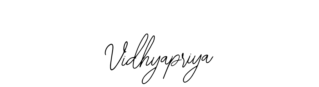 Create a beautiful signature design for name Vidhyapriya. With this signature (Bearetta-2O07w) fonts, you can make a handwritten signature for free. Vidhyapriya signature style 12 images and pictures png