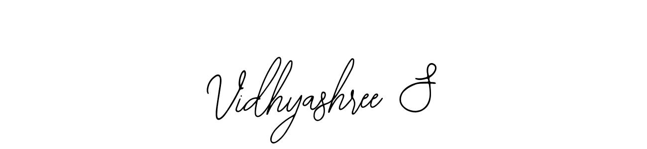 Make a beautiful signature design for name Vidhyashree S. Use this online signature maker to create a handwritten signature for free. Vidhyashree S signature style 12 images and pictures png