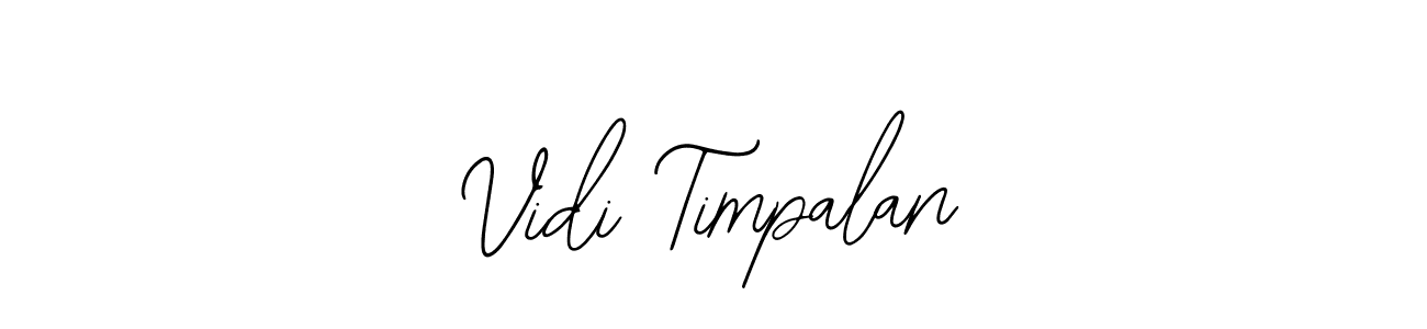 Design your own signature with our free online signature maker. With this signature software, you can create a handwritten (Bearetta-2O07w) signature for name Vidi Timpalan. Vidi Timpalan signature style 12 images and pictures png