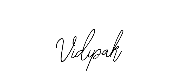 How to make Vidipak name signature. Use Bearetta-2O07w style for creating short signs online. This is the latest handwritten sign. Vidipak signature style 12 images and pictures png