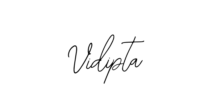 The best way (Bearetta-2O07w) to make a short signature is to pick only two or three words in your name. The name Vidipta include a total of six letters. For converting this name. Vidipta signature style 12 images and pictures png